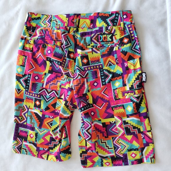 DGK Skateboarding Size 34 Men's Shorts Neon Loud - Picture 2 of 14